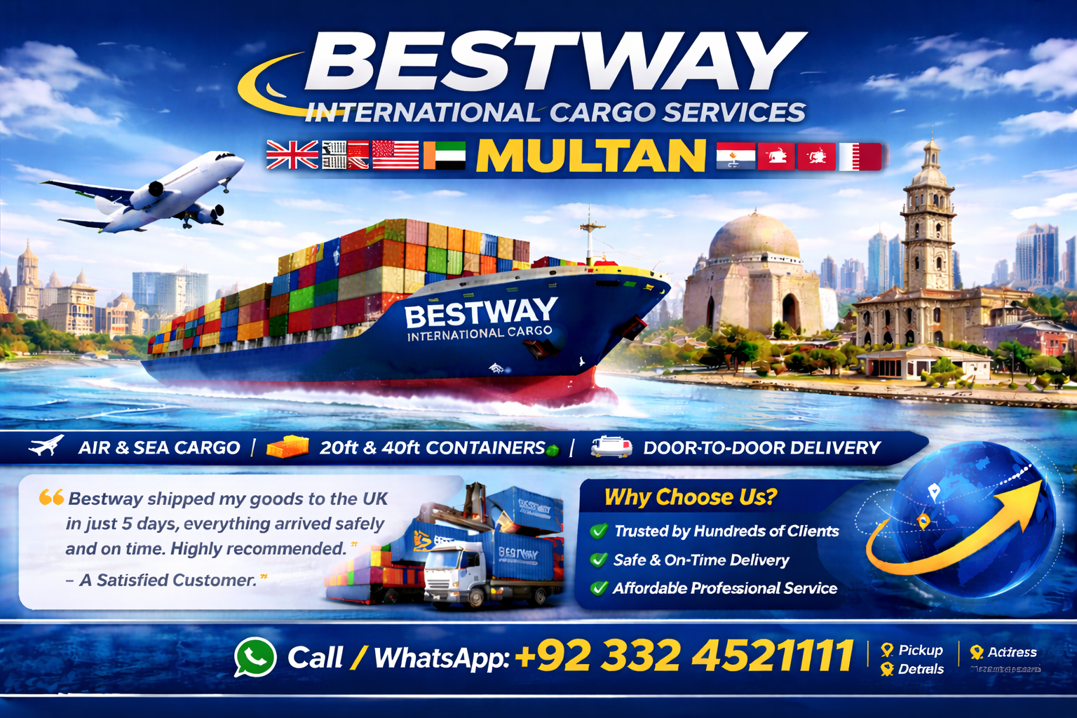 International Cargo Services in Multan
