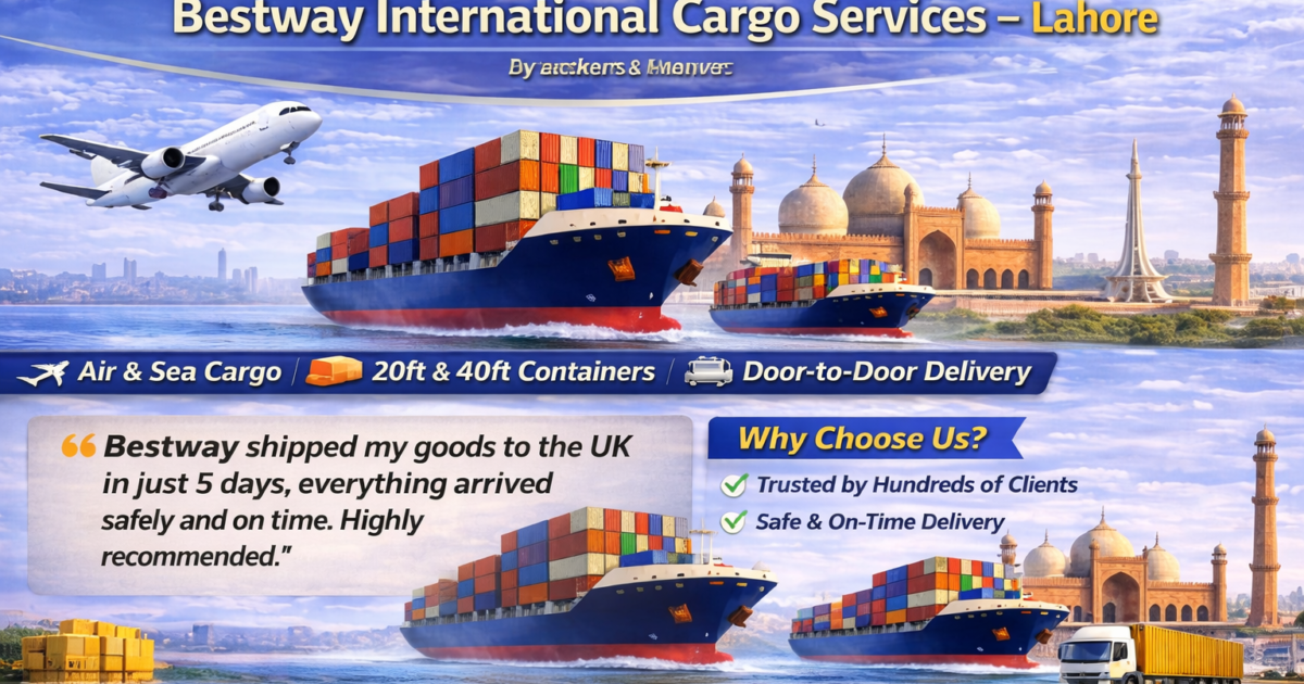 International Cargo Services in Lahore Pakistan