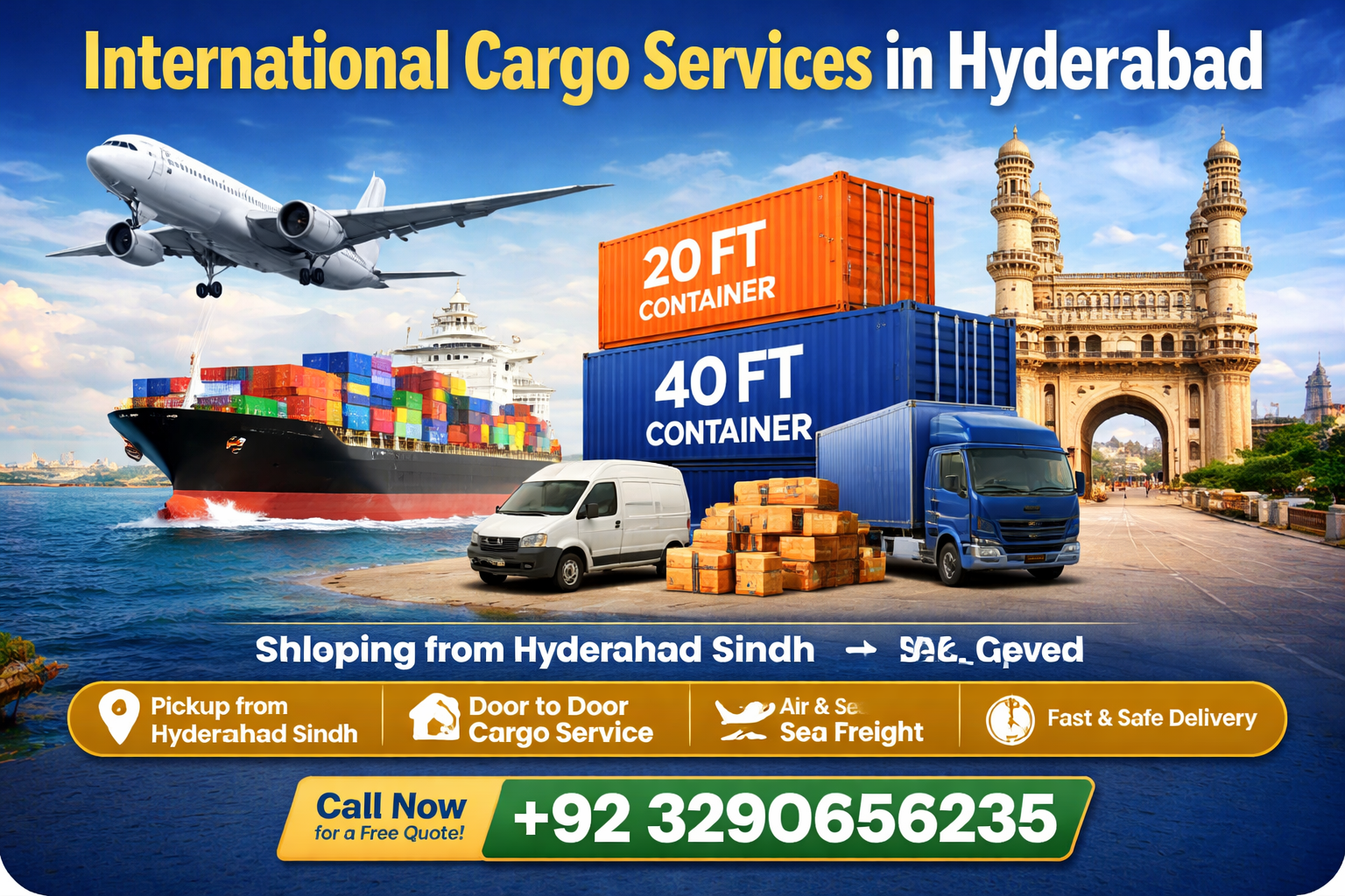 International Cargo Services in Hyderabad